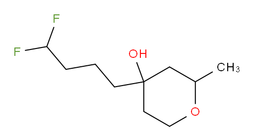 4-(4,4-difluorobutyl)-2-methyltetrahydro-2H-pyran-4-ol
