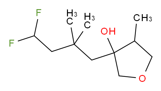 3-(4,4-difluoro-2,2-dimethylbutyl)-4-methyltetrahydrofuran-3-ol