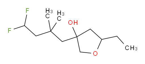 3-(4,4-difluoro-2,2-dimethylbutyl)-5-ethyltetrahydrofuran-3-ol
