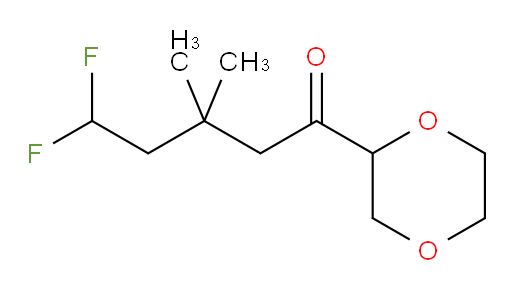 1-(1,4-dioxan-2-yl)-5,5-difluoro-3,3-dimethylpentan-1-one