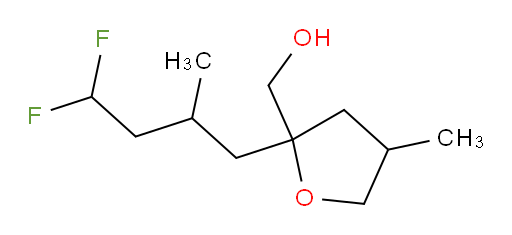 (2-(4,4-difluoro-2-methylbutyl)-4-methyltetrahydrofuran-2-yl)methanol