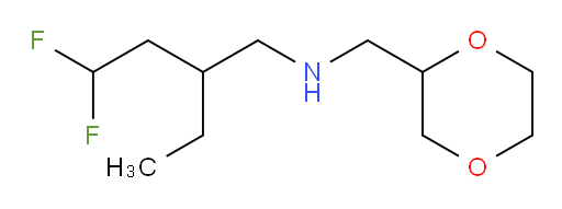 N-((1,4-dioxan-2-yl)methyl)-2-ethyl-4,4-difluorobutan-1-amine