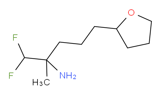 1,1-difluoro-2-methyl-5-(tetrahydrofuran-2-yl)pentan-2-amine