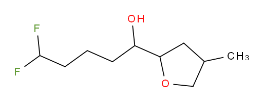 5,5-difluoro-1-(4-methyltetrahydrofuran-2-yl)pentan-1-ol