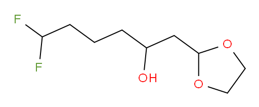 1-(1,3-dioxolan-2-yl)-6,6-difluorohexan-2-ol