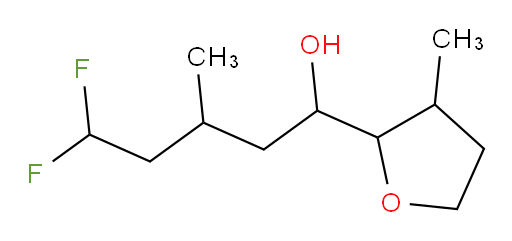 5,5-difluoro-3-methyl-1-(3-methyltetrahydrofuran-2-yl)pentan-1-ol