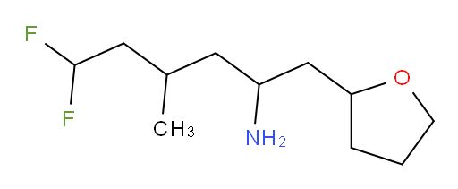 6,6-difluoro-4-methyl-1-(tetrahydrofuran-2-yl)hexan-2-amine