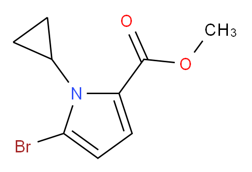 methyl 5-bromo-1-cyclopropyl-1H-pyrrole-2-carboxylate