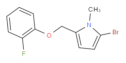 2-bromo-5-((2-fluorophenoxy)methyl)-1-methyl-1H-pyrrole