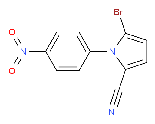 5-bromo-1-(4-nitrophenyl)-1H-pyrrole-2-carbonitrile