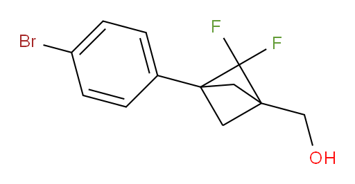 3-(4-Bromophenyl)-2,2-difluorobicyclo[1.1.1]pentane-1-methanol