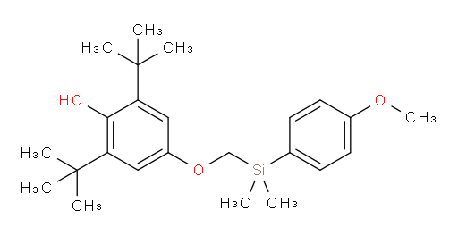 2,6-Bis(1,1-dimethylethyl)-4-[[(4-methoxyphenyl)dimethylsilyl]methoxy]phenol (ACI)