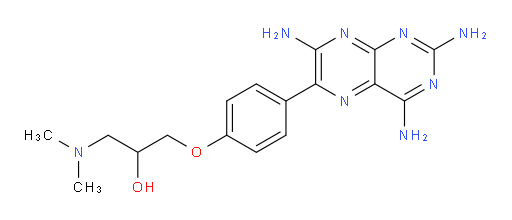 1-(Dimethylamino)-3-[4-(2,4,7-triamino-6-pteridinyl)phenoxy]-2-propanol (ACI)