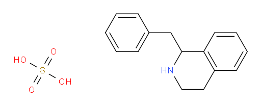 Isoquinoline, 1,2,3,4-tetrahydro-1-(phenylmethyl)-, sulfate (1:1) (ACI)