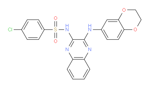 4-Chloro-N-[3-[(2,3-dihydro-1,4-benzodioxin-6-yl)amino]-2-quinoxalinyl]benzenesulfonamide (ACI)