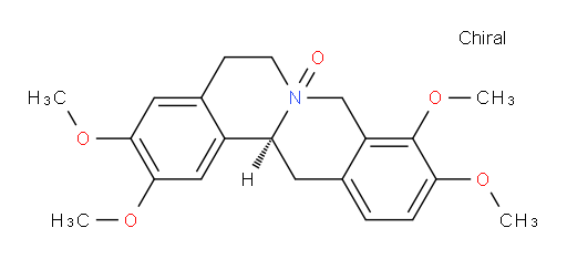 6H-Dibenzo[a,g]quinolizine, 5,8,13,13a-tetrahydro-2,3,9,10-tetramethoxy-, 7-oxide, (7S,13aS)- (9CI, ACI)