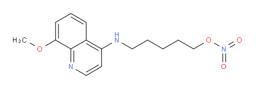 1-Pentanol, 5-[(8-methoxy-4-quinolinyl)amino]-, 1-nitrate (ACI)