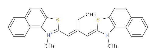 1-Methyl-2-[2-[(1-methylnaphtho[1,2-d]thiazol-2(1H)-ylidene)methyl]-1-buten-1-yl]naphtho[1,2-d]thiazolium (ACI)