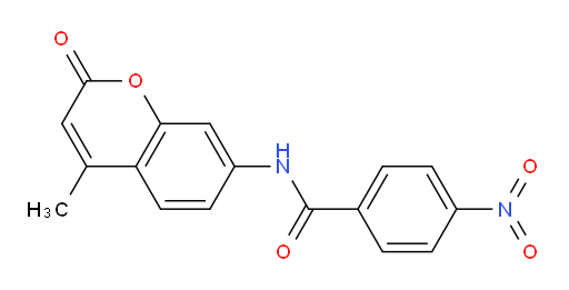 N-(4-Methyl-2-oxo-2H-1-benzopyran-7-yl)-4-nitrobenzamide (ACI)