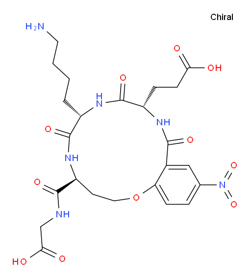Glycine, N-(2-hydroxy-5-nitrobenzoyl)-L-α-glutamyl-L-lysyl-L-homoseryl-, cyclic (1→3)-ether (9CI, ACI)