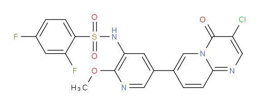N-[5-(3-Chloro-4-oxo-4H-pyrido[1,2-a]pyrimidin-7-yl)-2-methoxy-3-pyridinyl]-2,4-difluorobenzenesulfonamide (ACI)