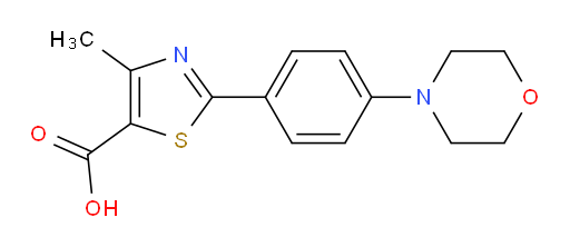 4-Methyl-2-[4-(4-morpholinyl)phenyl]-5-thiazolecarboxylic acid (ACI)