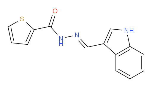 2-Thiophenecarboxylic acid, 2-(1H-indol-3-ylmethylene)hydrazide (ACI)