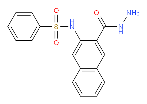 3-[(Phenylsulfonyl)amino]-2-naphthalenecarboxylic acid hydrazide (ACI)