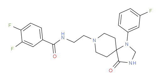 3,4-Difluoro-N-[2-[1-(3-fluorophenyl)-4-oxo-1,3,8-triazaspiro[4.5]dec-8-yl]ethyl]benzamide (ACI)
