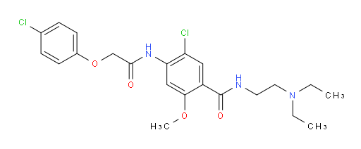 5-Chloro-4-[[2-(4-chlorophenoxy)acetyl]amino]-N-[2-(diethylamino)ethyl]-2-methoxybenzamide (ACI)