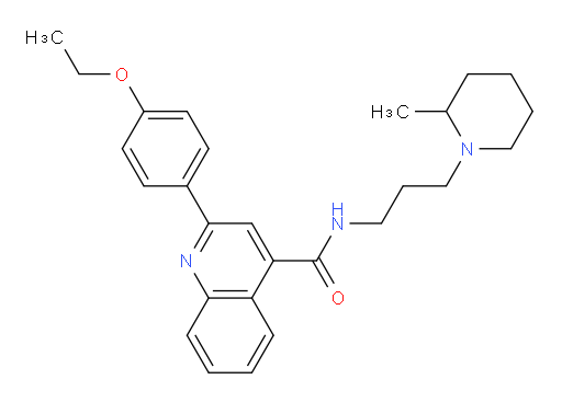 2-(4-Ethoxyphenyl)-N-[3-(2-methyl-1-piperidinyl)propyl]-4-quinolinecarboxamide (ACI)