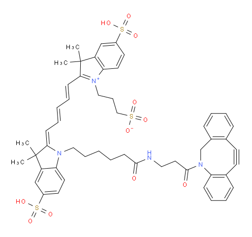 3H-Indolium, 2-[5-[1-[6-[[3-(11,12-didehydrodibenz[b,f]azocin-5(6H)-yl)-3-oxopropyl]amino]-6-oxohexyl]-1,3-dihydro-3,3-dimethyl-5-sulfo-2H-indol-2-ylidene]-1,3-pentadien-1-yl]-3,3-dimethyl-5-sulfo-1-(3-sulfopropyl)-, inner salt (ACI)