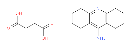 Butanedioic acid, compd. with 1,2,3,4,5,6,7,8-octahydro-9-acridinamine (1:1) (9CI, ACI)
