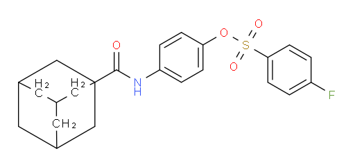 4-[(Tricyclo[3.3.1.13,7]dec-1-ylcarbonyl)amino]phenyl 4-fluorobenzenesulfonate (ACI)