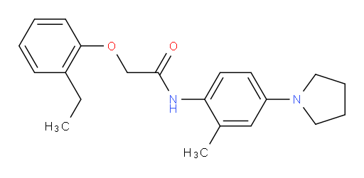 2-(2-Ethylphenoxy)-N-[2-methyl-4-(1-pyrrolidinyl)phenyl]acetamide (ACI)