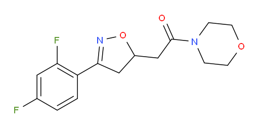 2-[3-(2,4-Difluorophenyl)-4,5-dihydro-5-isoxazolyl]-1-(4-morpholinyl)ethanone (ACI)
