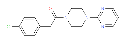 2-(4-Chlorophenyl)-1-[4-(2-pyrimidinyl)-1-piperazinyl]ethanone (ACI)