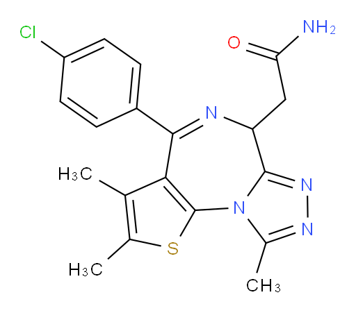 4-(4-Chlorophenyl)-2,3,9-trimethyl-6H-thieno[3,2-f][1,2,4]triazolo[4,3-a][1,4]diazepine-6-acetamide (ACI)