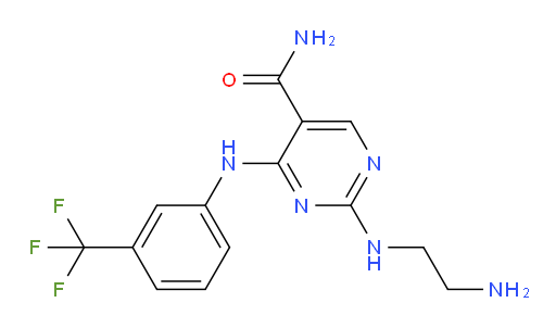 2-[(2-Aminoethyl)amino]-4-[[3-(trifluoromethyl)phenyl]amino]-5-pyrimidinecarboxamide (ACI)