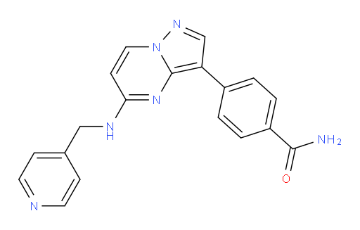 4-[5-[(4-Pyridinylmethyl)amino]pyrazolo[1,5-a]pyrimidin-3-yl]benzamide (ACI)