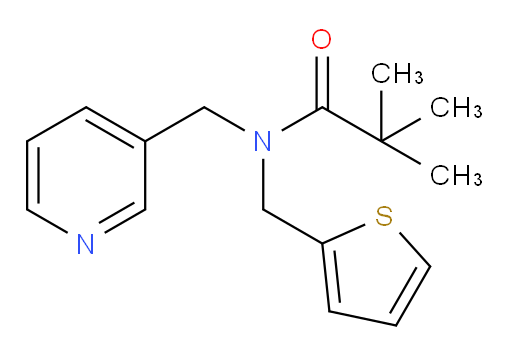 2,2-Dimethyl-N-(3-pyridinylmethyl)-N-(2-thienylmethyl)propanamide (ACI)