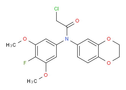Acetamide, 2-chloro-N-(2,3-dihydro-1,4-benzodioxin-6-yl)-N-(4-fluoro-3,5-dimethoxyphenyl)- (ACI)