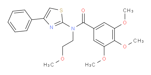 3,4,5-Trimethoxy-N-(2-methoxyethyl)-N-(4-phenyl-2-thiazolyl)benzamide (ACI)