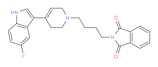 2-[4-[4-(5-Fluoro-1H-indol-3-yl)-3,6-dihydro-1(2H)-pyridinyl]butyl]-1H-isoindole-1,3(2H)-dione (ACI)