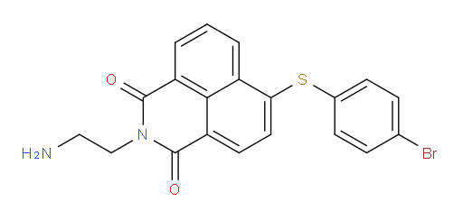 2-(2-Aminoethyl)-6-[(4-bromophenyl)thio]-1H-benz[de]isoquinoline-1,3(2H)-dione (ACI)