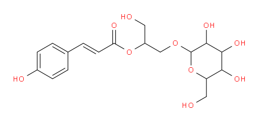 (2R)-3-Hydroxy-2-[[(2E)-3-(4-hydroxyphenyl)-1-oxo-2-propen-1-yl]oxy]propyl β-D-glucopyranoside (ACI)