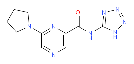 6-(1-Pyrrolidinyl)-N-2H-tetrazol-5-yl-2-pyrazinecarboxamide (ACI)