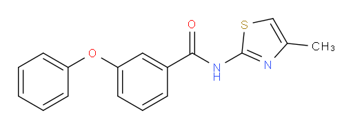 N-(4-Methyl-2-thiazolyl)-3-phenoxybenzamide (ACI)