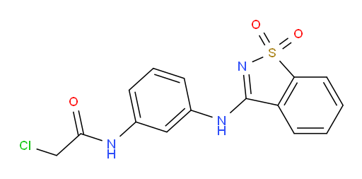 2-Chloro-N-[3-[(1,1-dioxido-1,2-benzisothiazol-3-yl)amino]phenyl]acetamide (ACI)