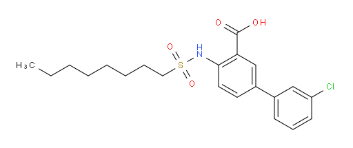 3′-Chloro-4-[(octylsulfonyl)amino][1,1′-biphenyl]-3-carboxylic acid (ACI)